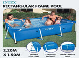 Intex 28270AU Above Ground Rectangular Swimming Pool 2.2m x 1.5m A28270