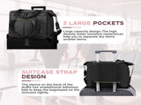 Travel Bag - Women's Travel Bag - Sports & Fitness Bag - Yoga Bag - Sports Bag - Carry-On Luggage V1265-260-BLACK1