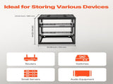 12U Open Frame Network Rack, 585 mm Depth, Wall Mounted or Floor Standing Server Rack, Heavy Duty 4 V952-KFSJJHS12UW2JXGBZ001V0