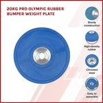 20KG PRO Olympic Rubber Bumper Weight Plate V63-783795