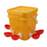 Automatic Chicken Waterer Cup with 12L Handheld Barrel Poultry Drinking Equipemnt for Goose Duck V1294-YM0706-3111230182712