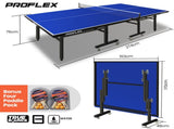 Proflex Table Tennis Table, with 4 Player Ping Pong Paddle and Pingpong Ball Pack V219-ATHTTBPFT1IA