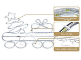 Jingle Jollys Christmas Lights 210cm Train 631 LED Decorations XMAS-MOT-D-TRAIN-MC