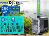Aquarium Submersible Pond Water Pump 2500L/H 45W 2.7m V274-AQ-SP2500