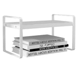 Desktop Bookshelf Organizer Desktop Organizer Office Storage Rack Warm White Simple Style V1294-YM0521-3117220297011