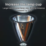LED diving high-lumen 26650 battery professional diving V1102-124-37522-BLK-YELLOWLIGHT