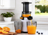 Devanti Slow Juicer Cold Press Fruit Juice Extractor 130W White SJ-C-01-WH