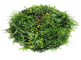 Slimline Artificial Green Wall Disc Art 80cm Country Fern UV Resistant V637-DP9962