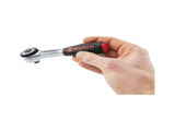 Wurth 3/8" Reversible Ratchet Wrench 360&deg Twist Handle Chrome Vanadium 175mm DIN 3122 V563-71203806