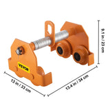Manual Trolley, 11000LBS/5 Ton Load Capacity Beam Trolley, 4.5-8 inch Adjustable Width Push Beam, V952-STXCBSFZDBDD5XMPDV0