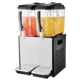 Commercial Beverage Dispenser, 2 Tanks 12 L Per Tank Juice Dispenser, 286W Stainless Steel Ice Tea V952-SYYLJJBSJXS1NR5MHV3