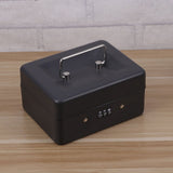 Combination Lock Money Box with Heavy Duty Black 1Pack V1192-AZ-W-30612