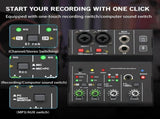 2 Channels Mini USB Mixer Professional Portable Audio Interface Sound Card Console for Guitar V1370-AZ4-07735