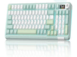 Solakaka A99PRO 3Mode RGB Mechanical Keyboard, HotSwappable Sagittarius Switch,WhiteGreen V1300-A99PRO-WHITE-GREEN