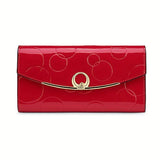 Women'S Genuine Leather Wallet Long Wallet Clutch Large Capacity Wallet - Gold - Size m V1347-939-82458-GLD-M