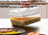 Pickle Container Rectangle Food Fermentation Storage Box for Home Kitchen Jar Airtight Pickle Keeper V1192-AZ-W-22083