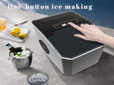 Black Portable Countertop Ice Maker with 12kg Daily Capacity Rapid Bullet Ice Production for Home V888-ELOSUNG43485