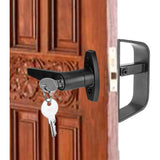 A Set of Shed Door Lock Kit,5-1/2 Shed Lock Barn Door Lock,Shed Door Handle with Lock,Durable and V1192-AZ-W-17532