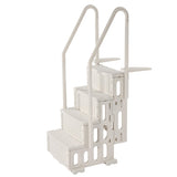 4-Step White Robust Pool Ladder of 2 Handrails for 1219.2-1371.6 mm Pools V952-DXYCTLTSFSSLMT8OVV0