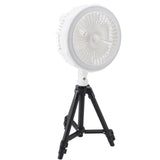 Tripod Fan Light with Tripod Folding 120&deg Oscillating Fan 4 Adjustable Wind Speeds 3 Adjustable V1294-YM0901-3113240155911