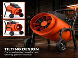 UNIMAC 15kW Portable Industrial Electric Space Fan Heater, 32A 3 Phase, Wheel Mounted, Adjustable V219-HEACHTUM8XCA