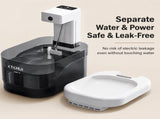 Transparent Orange and White Smart Motion Sensor Wireless Pet Water Fountain - 2L Cordless Quiet V888-ELOSUNG55265-4