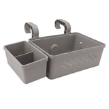 Poolside Storage Basket Swimming Pool Side Storage Containers Basket with Cup Holder V1294-YM0901-3111230189411