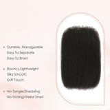 2Pcs Afro Kinky Curly Human Hair Bulk 12inch for Extensions, Braiding, Mini Twists, Crochet & V1192-AZ-W-18031