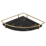 Bathroom Storage Tray Light Luxury Decorative Golden Texture Triangle Bathroom Organiser Tray for V1294-YM0710-3112230084211