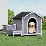 i.Pet Dog Kennel House Large Wooden Outdoor Pet Kennels Indoor Puppy Cabin PET-GT-DH990-GR-AB