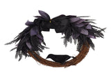 Halloween Wreath Bowknot Crow Garland Decoration Home Door Hallway Hanging Wreath V1294-YM0706-3115230075811