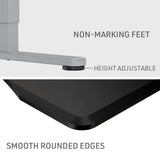 FORTIA Sit To Stand Up Standing Desk, 150x68cm, 72-118cm Electric Height Adjustable, Ergonomically V219-ADKASTFO5KSA