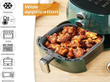 Airfryer accessories - Silicone baking dish - 2 pieces - Hot air fryer - Baking tins - Baking paper V1188-NK-BOL-166
