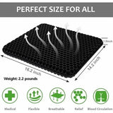 Reliable Professional Premium Breathable Gel Seat Cushion Black Anti-Bedsore Pressure Relief V1189-LC-QP-00259