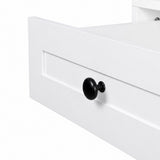 Levede Dressing Table Vanity Desk with LED Mirror 5 Drawers Charging White VM1037-AU