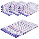 12pcs 100% Cotton Jumbo Tea Towel 90cm x 63cm - Assorted Colours V563-TE-300-12PCS
