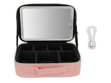 Portable LED Makeup Multipurpose Stylish Large Capacity 3 Color Lights Dimmable Travel Makeup V1294-YM0901-3119240076112