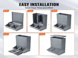 Hog Feeder 3.7 Bushel Metal Double Door Pig Feeder Feeding up to 8 Hogs V952-SCWSQLMZWSQ2L3DL0V0