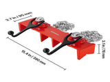 Pipe Welding Vise, 1/2 to 8-inch Pipe Welding Clamp with Dual Chains & Crank Handles, Heavy-Duty V952-HJQ128INCHHSADNZKV0