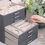 Jewellery Grey Box, 6 Layers, 5 Drawers V178-81312