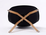 2X Retro Dining Cafe Chair Padded Seat BLACK V274-FT-J900-BK2