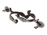 2 PCS Cowboy Horse Spurs Outdoor Garden Retro Spurs Saddlery Equipment with Cow Icon V1294-YM3111220277111-0421