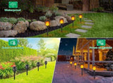 Solar Torch Light with Flickering Flame for Decorations Solar Lights Outdoor for V1107-124-92340-BLK1-12PACK