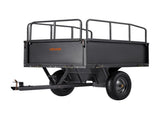 Garden Utility Trailer, 17 Cu. Ft & 272 kg Capacity, ATV UTV Hauling Trailer, Tow Behind Steel Dump V952-HYTCHSTPK17CFT3NV001V0