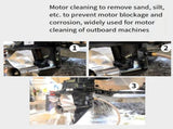 Outboard Muff Motor Flusher Boat Cleaning Engine Marine Tool Water Kit Ears Flow Bootsmotor Dual V1369-AZ3-W-12695