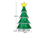 Christabelle Large 2m Indoor Outdoor Tiered Christmas Tree with Lights SB411