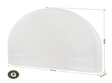 Artiss Queen Size Headboard for Bed Frame Boucle Fabric No-Assembly Vacuum Compressed Soft Backrest BED-FOAM-HEAD-NOVA-Q-WH