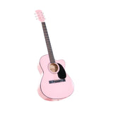 Karrera Acoustic Cutaway 40in Guitar - Pink ACG40-PK