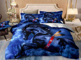 Blue Horse Vienna Gallery Quilt / Doona / Duvet Cover set V745-AQ043780E3