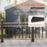 Staircase Metal Balusters, 29.5'' x 1'' Flat Aluminum Alloy Decorative Banister Spindles, 51 Pack V952-BPKLGZ51G295RCF96V0